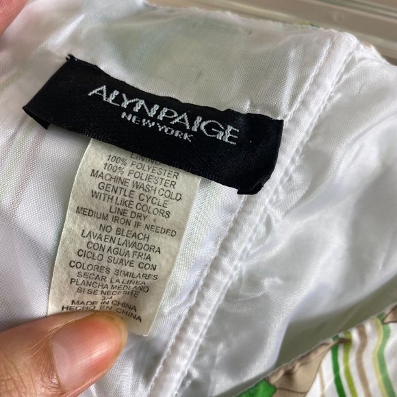 Vintage 90s/Y2k Striped Floral Dress - Picture 3 of 5